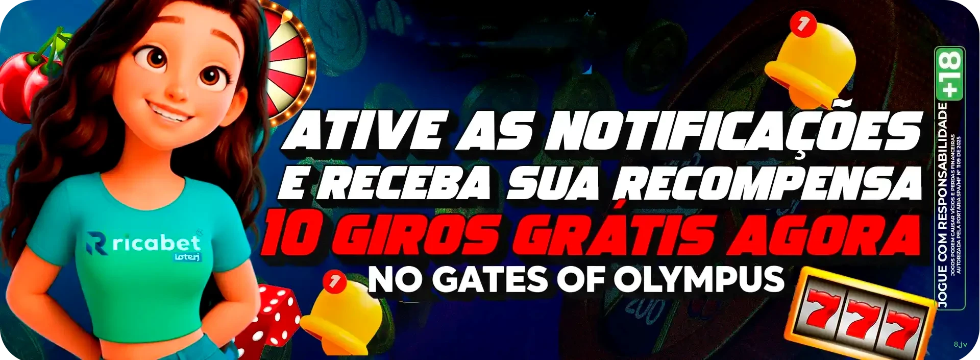 Imagem promocional dos ganhos da 8jv